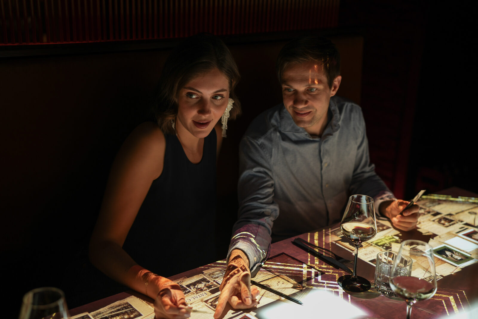 Immersive 3D dining experience
