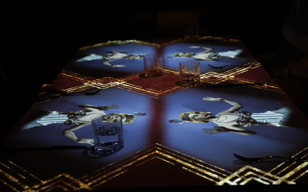 Scenic projection on the table